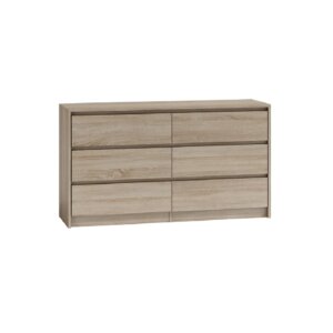 Komoda 140 sonoma 6 szuflad na kwatery