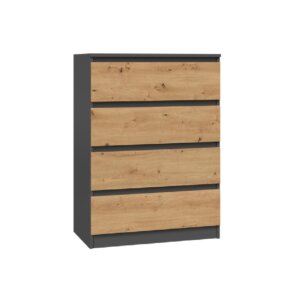 komoda 4 szuflady antracyt artisan