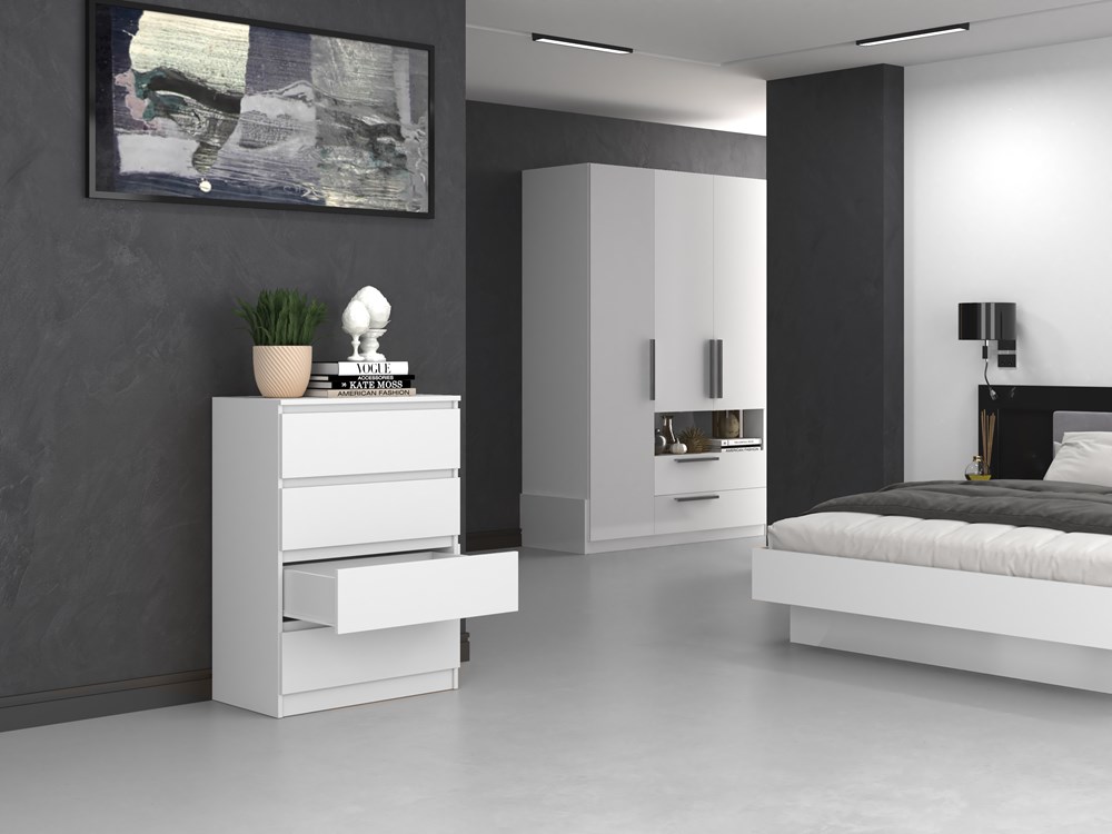 komoda 4 szuflady biala 6 komoda 4 szuflady biala