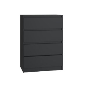 komoda 4 szuflady czarna 4